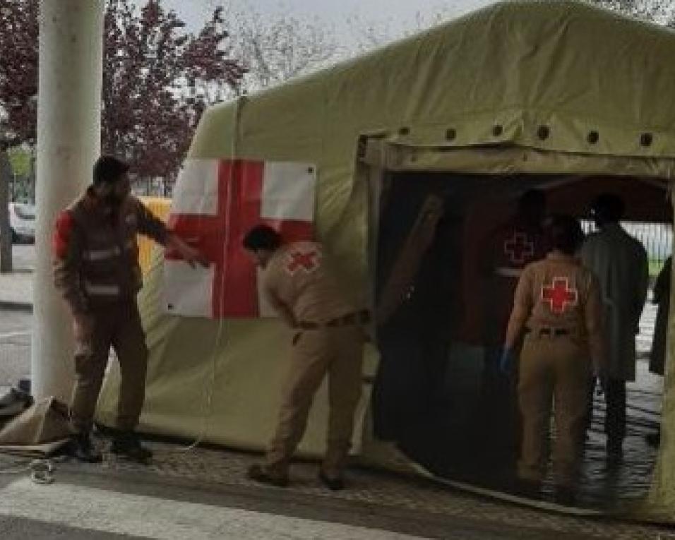 COVID-19: Hospital de Campanha foi montado no Hospital de Aveiro. Cirurgias programadas foram adiadas. COVID-19: Hospital de Campanha foi montado no Hospital de Aveiro. Cirurgias programadas foram adiadas.