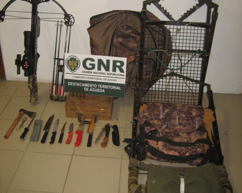 GNR: Homem detido por caça ilegal. GNR: Homem detido por caça ilegal.