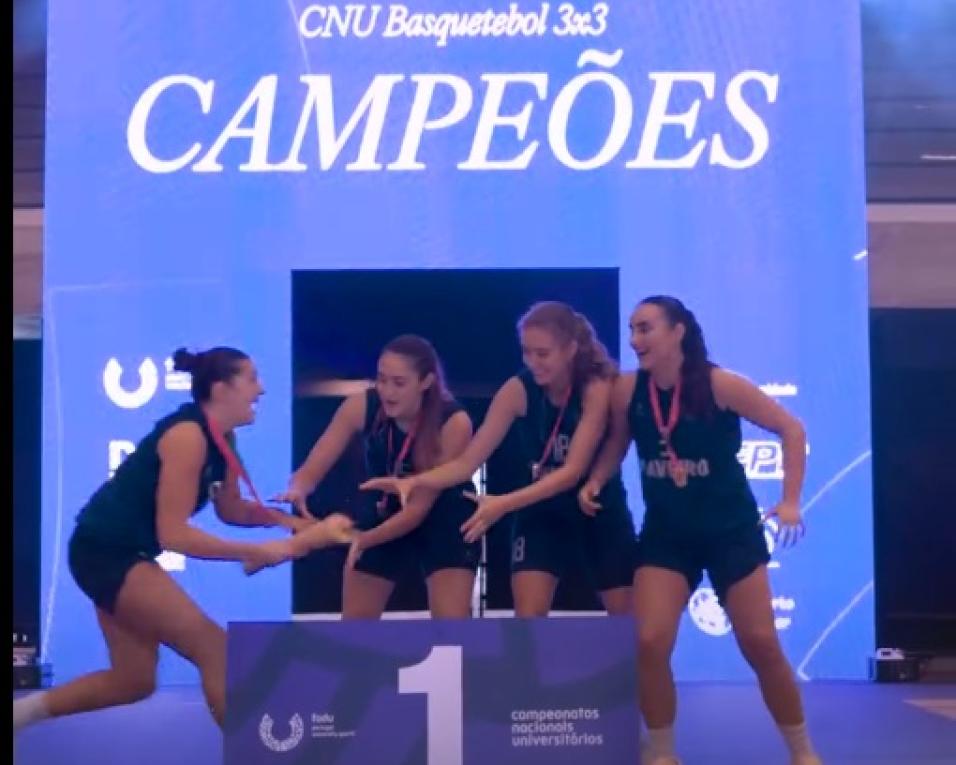 Aveiro venceu a competição feminina no nacional de basquetebol 3x3.  Aveiro venceu a competição feminina no nacional de basquetebol 3x3.