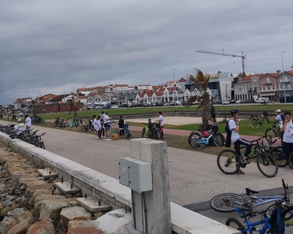 Alunos do agrupamento da Gafanha da Encarnação pedalam em final do ano letivo. Alunos do agrupamento da Gafanha da Encarnação pedalam em final do ano letivo.